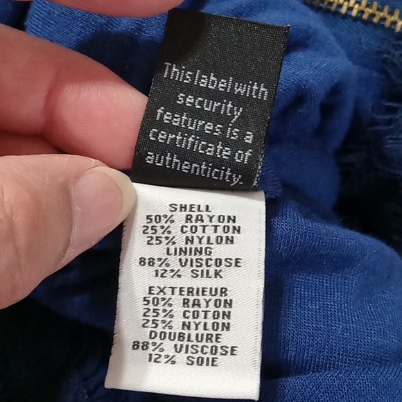 Diane Von Furstenberg  Womens 6 Dress Used NAVY BLUE Preowned Cocktail Party - Picture 8 of 9